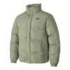 Waterproof dunjacka med bokstavstryck ”Olive Green”