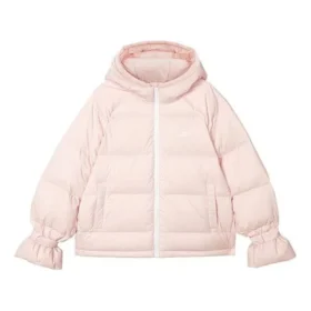 WMNS) Skechers långärmad dunjacka med huva och dragkedja ”Pink”